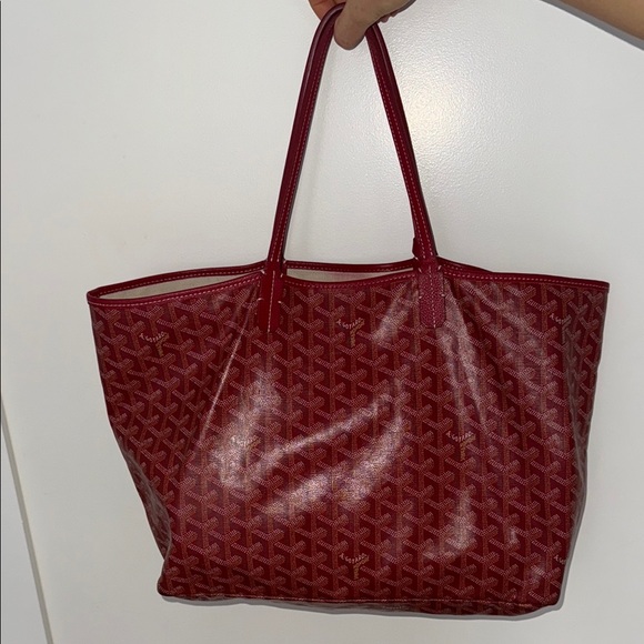 GOYARD Red Geometric Tote Bag medium size - Picture 6 of 6